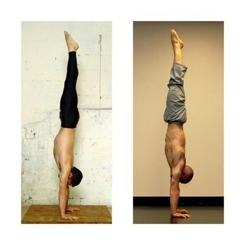 Yuval Ayalon performing a handstand