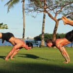 mike fitch and ryan hurst practice animal flow in miami