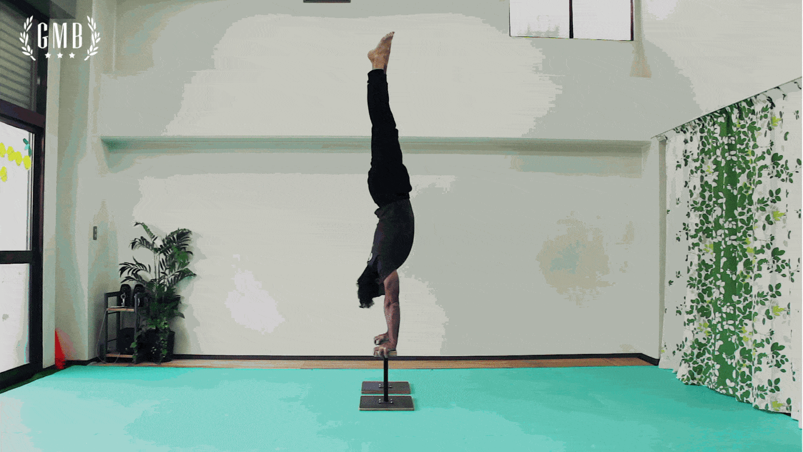 Handstand Push-Up Progression: Training for Advanced Power & Control 2 performing handstand push-up on blocks