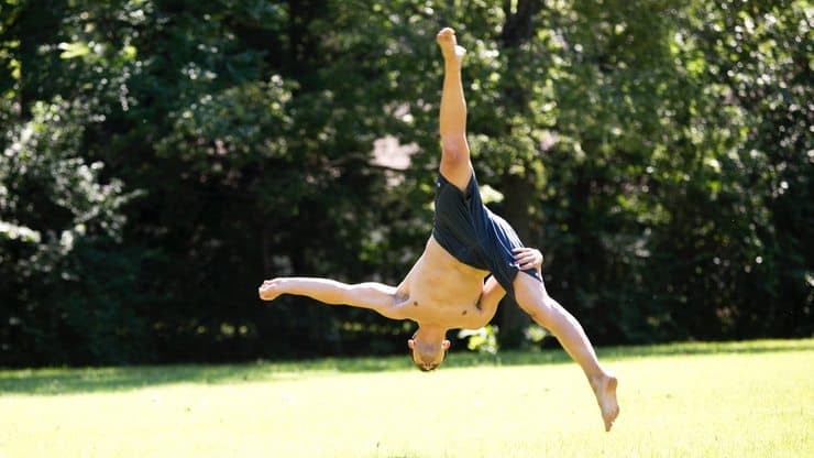Find and Fix Your Weakest Link to Kickstart Progress 3 Performing an inverted aerial jump