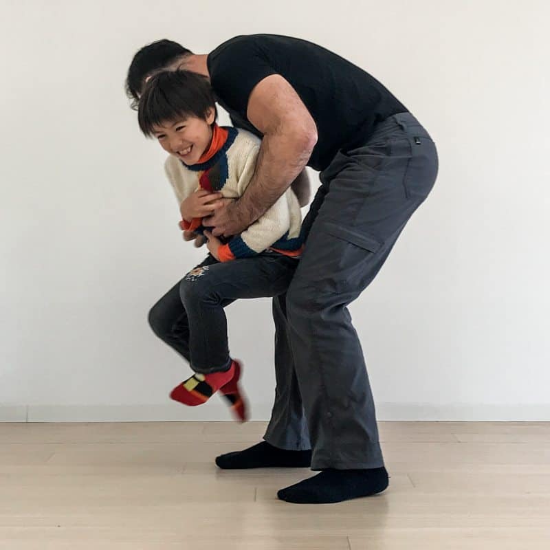 5 Strategies to Make Training with Your Kids Fun and Effective... for Both of You 7 Ryan Hurst spending time and playing with his son