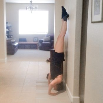 Despite the Challenge, This Woman Proves Progress with MS is Possible 7 Dana with MS working on headstand