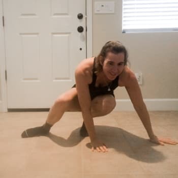 Despite the Challenge, This Woman Proves Progress with MS is Possible 6 Dana with MS working on monkey exercise