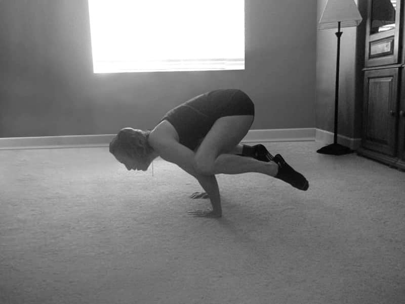 Woman Crow Pose