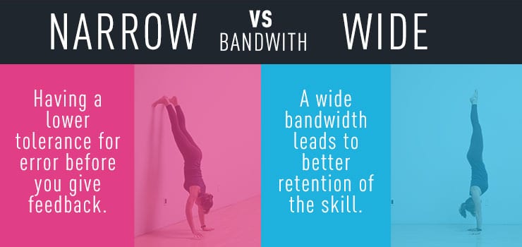5 Motor Learning Strategies to Master Physical Skills Faster 4 GMB Motor Learning - Narrow vs Wide Bandwith