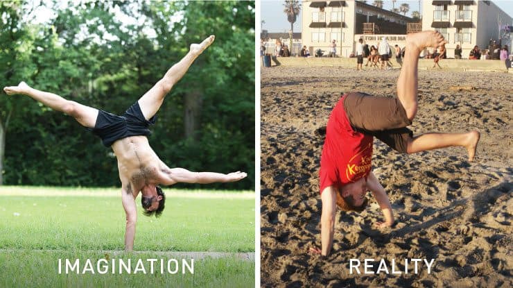 Find and Fix Your Weakest Link to Kickstart Progress 1 One armed handstand imagination vs reality