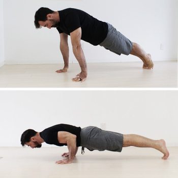 Ryan practicing good form pushups