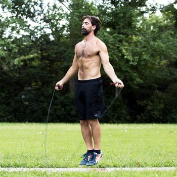 Training All Damn Day: How Much Should You Be Working Out? 4 Ryan jumping rope and prioritizing training