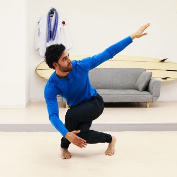 Add layers of motor complexity peacock squat