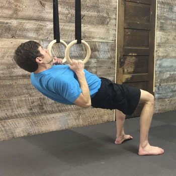 Shoulder Pain: Shoulder Exercises & Movements for Pain Relief 1 Inverted row shoulder exercise on rings