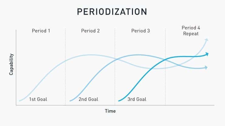 Periodization: Cycling Your Training to Reach Multiple Goals 5 periodization chart measure time & skill