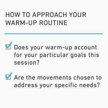 how to approach your warm-up routine