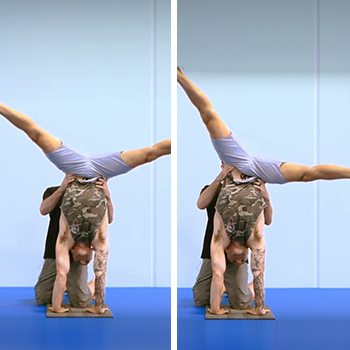 How to Do a One Arm Handstand: An Advanced Hand Balancing Skill 6 side flexion technique