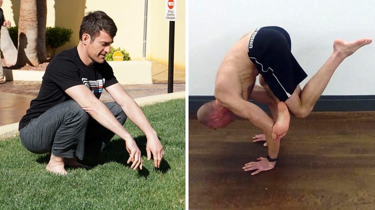 Bodyweight Exercise for Tall People and Why it's Not Out of Reach 3 Squat and crow pose