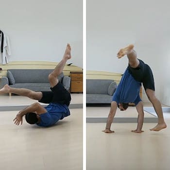 combining beginner tumbling techniques into a routine