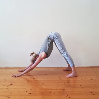 alicia doing an a-frame exercise