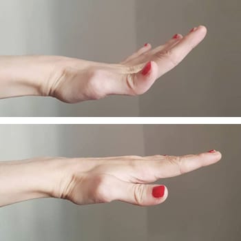 Finger and hand position