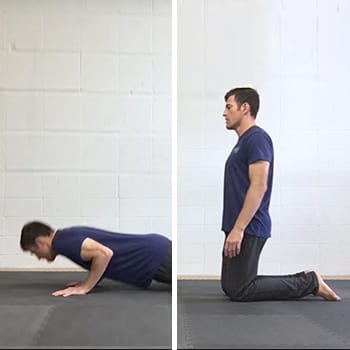 Jeff doing push up exercise