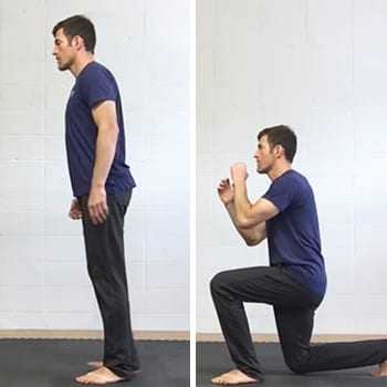 Jeff doing lunge exercise