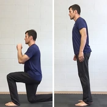Jeff doing Lunge exercise