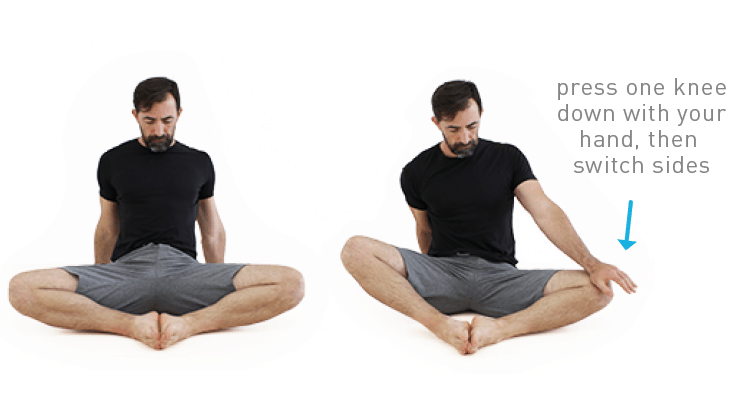 butterfly stretch for tight hips