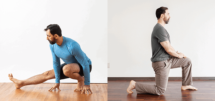 ryan doing hip stretches