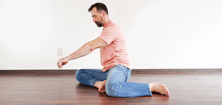 90-90 hip stretch