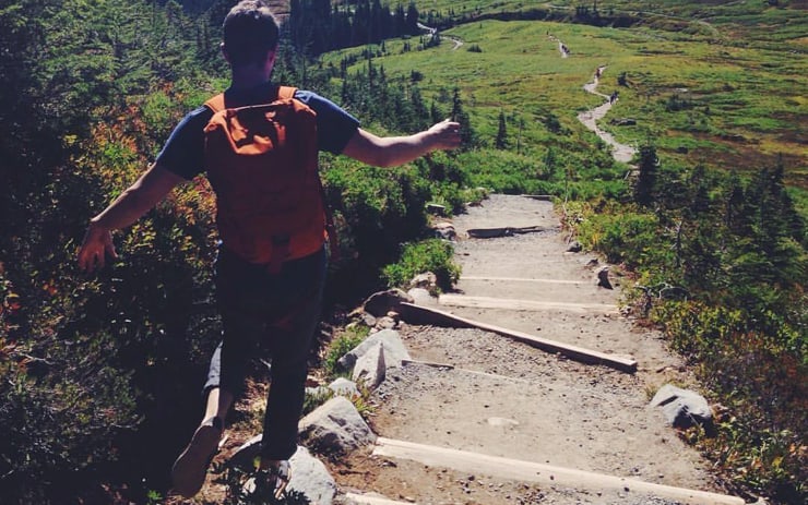 Animal Movements: Locomotor Exercises for Weird Looks and Incredible Agility 1 hiking down a hill