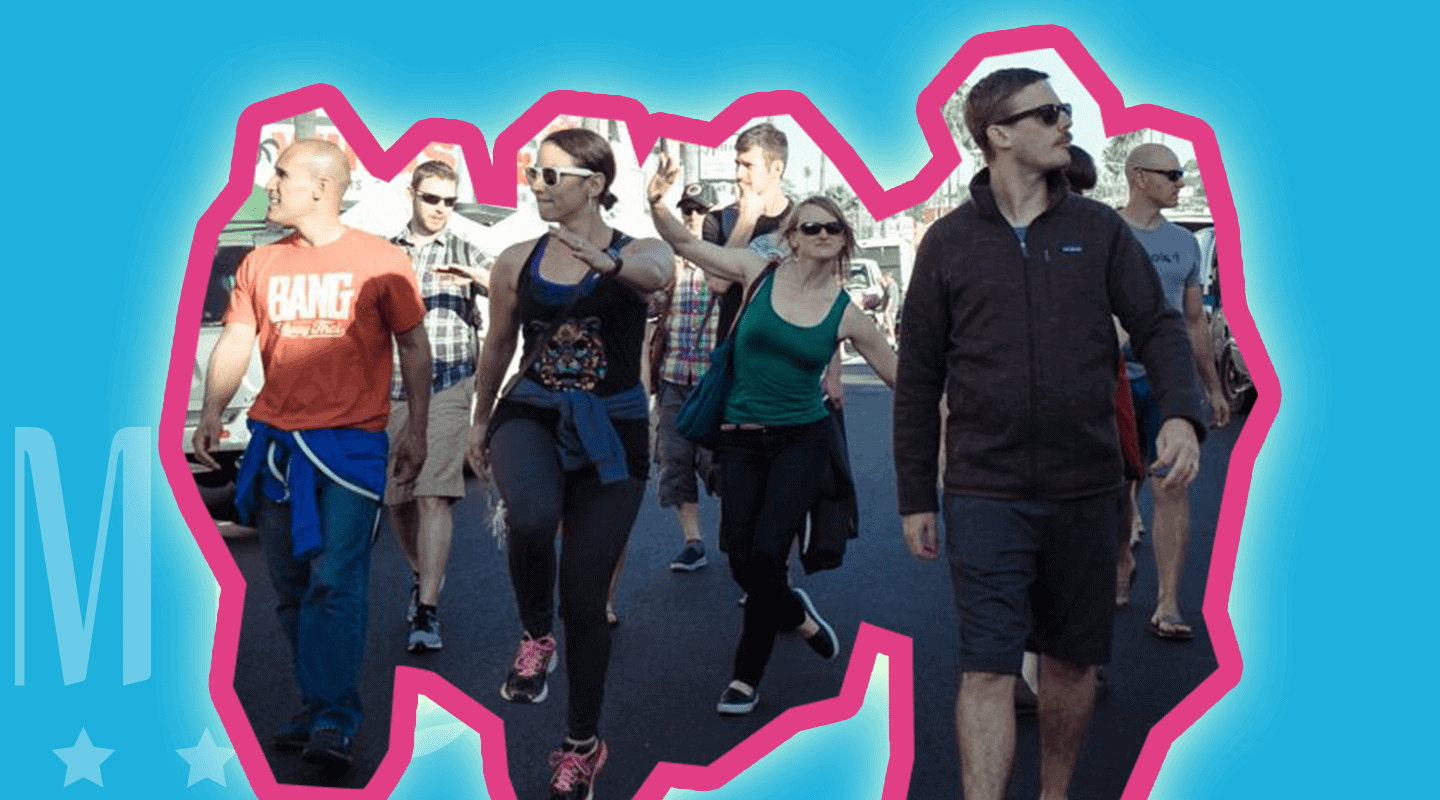 GMB Fitness Team Walking in San Diego, which definitely does not mean 'whale's vagina