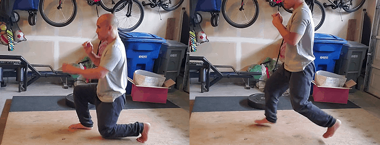Tendon Strength & Connective Tissue Health 12 gmb-tendon-strength-Bouncing-Split-Squats