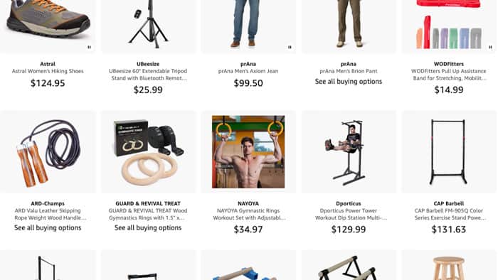 our Amazon list of recommended gear