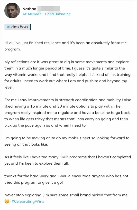 Hi all Ive just finished resilience and its been an absolutely fantastic program.My reflections are it was great to dig in so… image 16 50 02 jpg