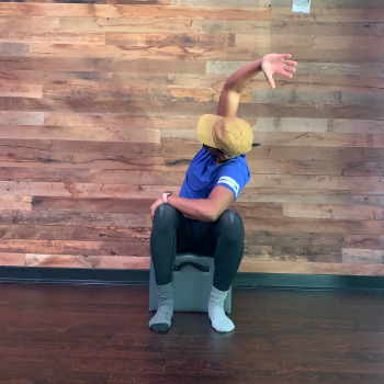 Sidebending and Rotation stretch in Chair
