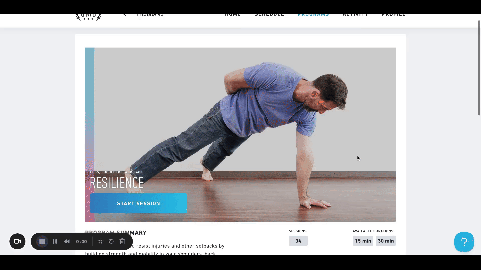 Resilience AC 40 Program GMB Fitness™ 18 December 2024 1 1